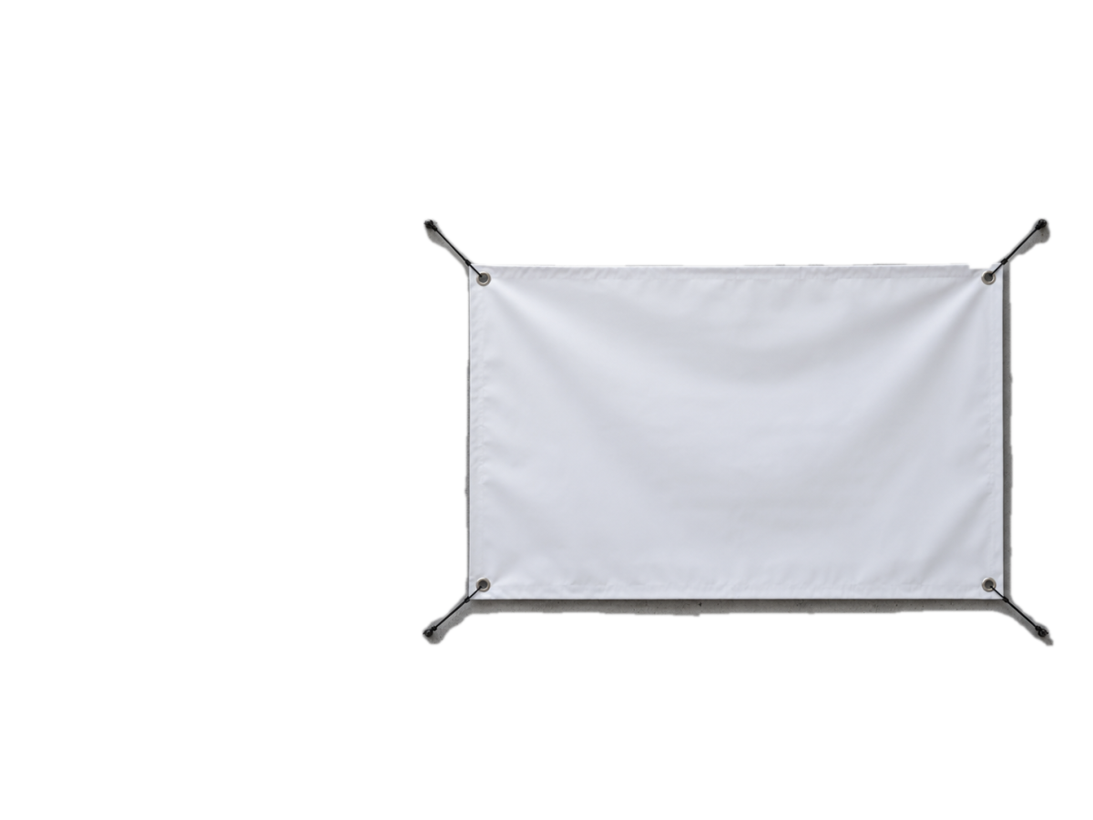 Striscione personalizzato in PVC su muro